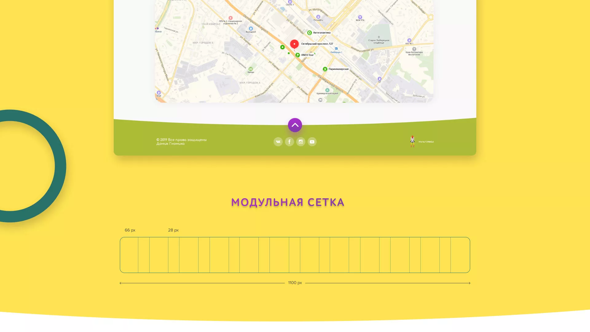 Разработка сайта детского активити-клуба «Домик гномика» в Знаменске