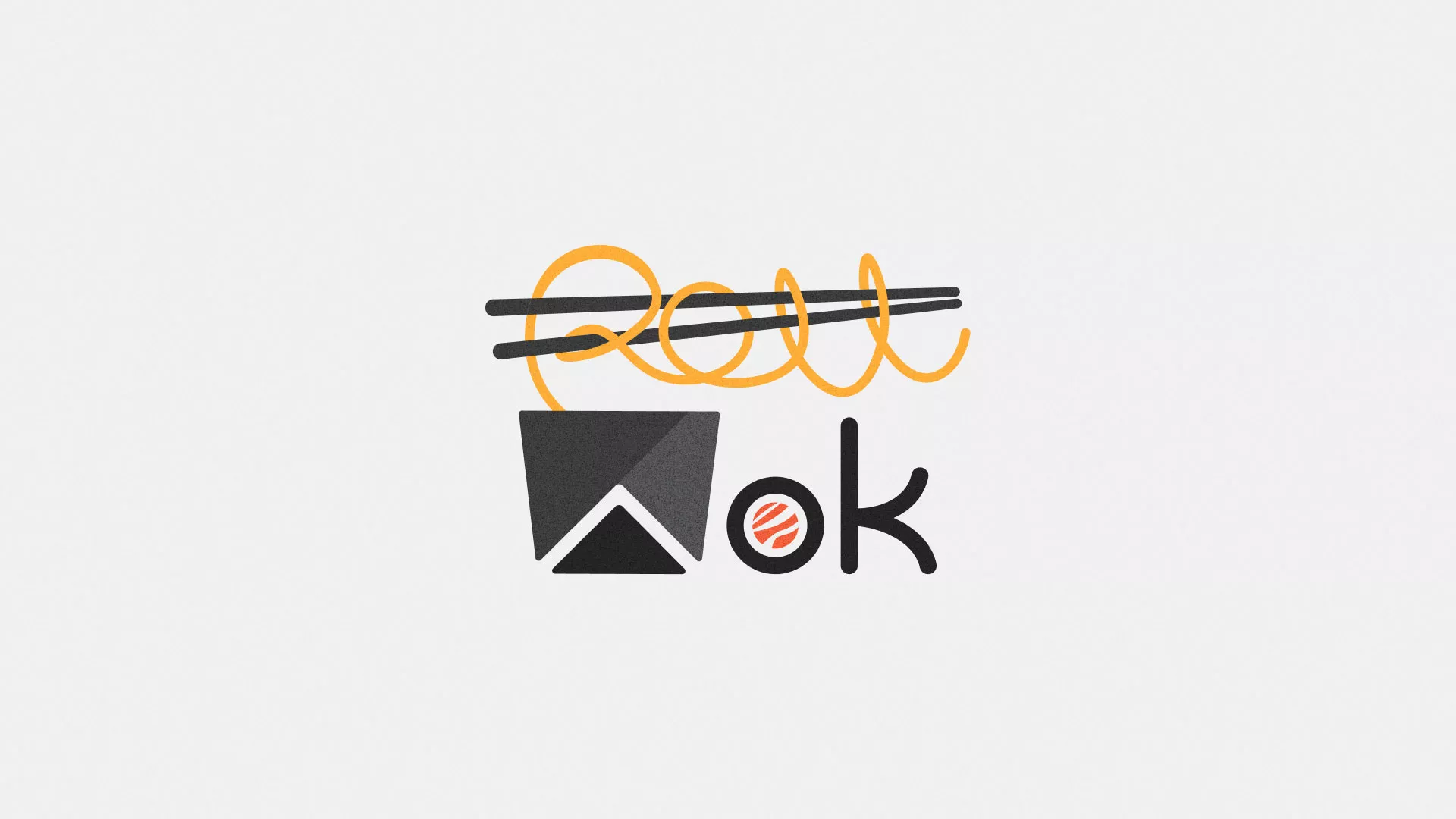 Разработка логотипа в Знаменске для суши-бара «Roll Wok Club» Разработка логотипа в Знаменске для суши-бара «Roll Wok Club»